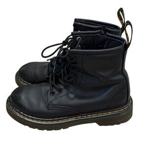 Dr. Martens Mens 1460 Black Leather Lace-Up Boots Size 13 US Kids